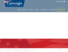 Tablet Screenshot of cartwrightcongress.com